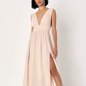 Heavenly Hues Cream Maxi Dress Cream